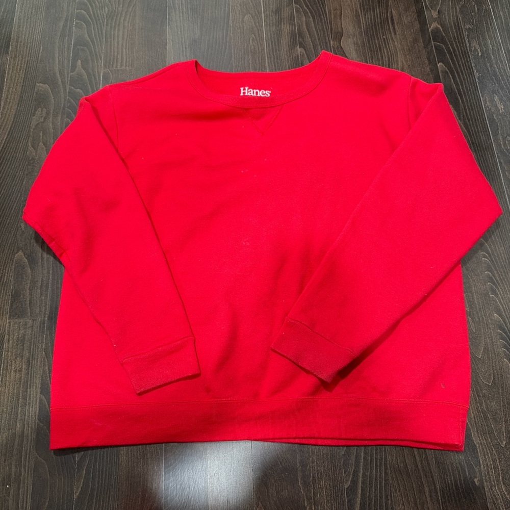Hanes Vibrant Red Soft Sweatshirt